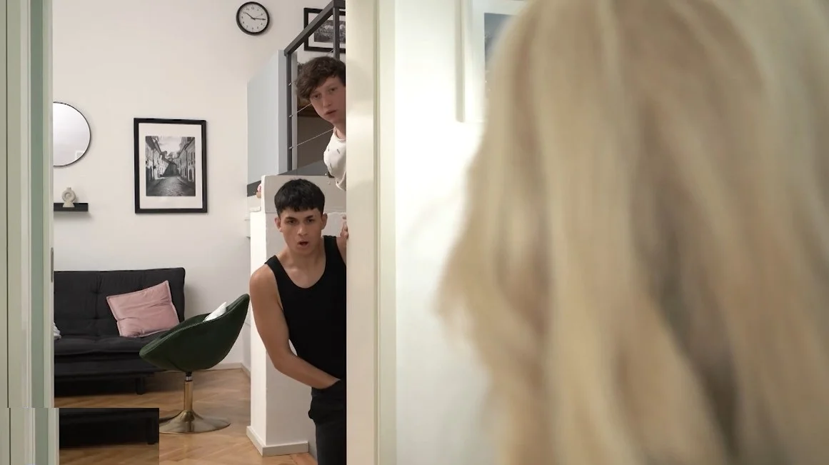 Mature NL - Ella O. - Skinny GILF has threesome sex with two hot younger men